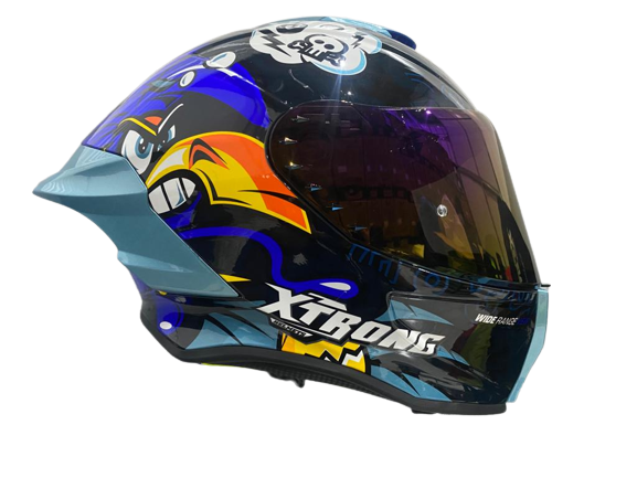 Casco Integral Xtrong Xtr-820 Ave - Azul Brillante
